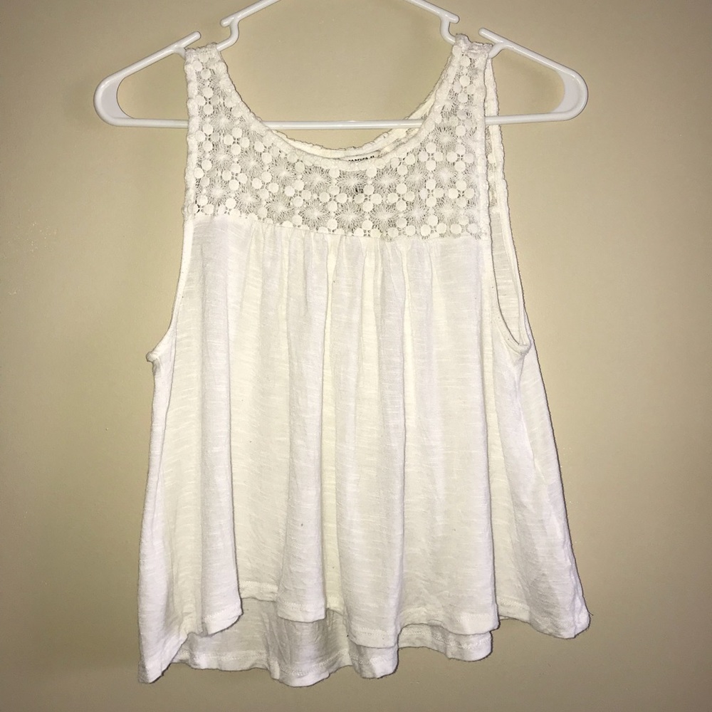 White crop top